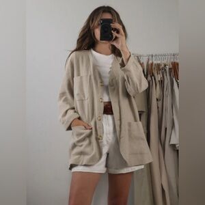 Linen Overshirt/Jacket Sz M